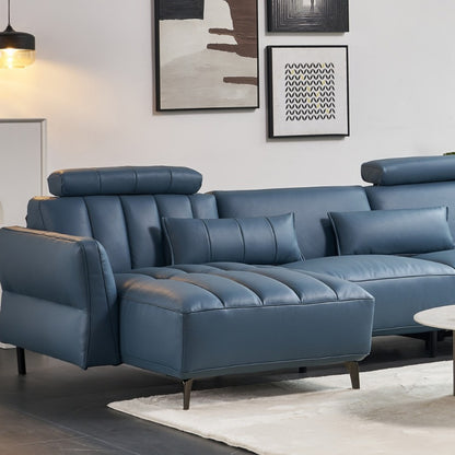 Scratch-Resistant Pull-Up Leather Sofa-海智集-