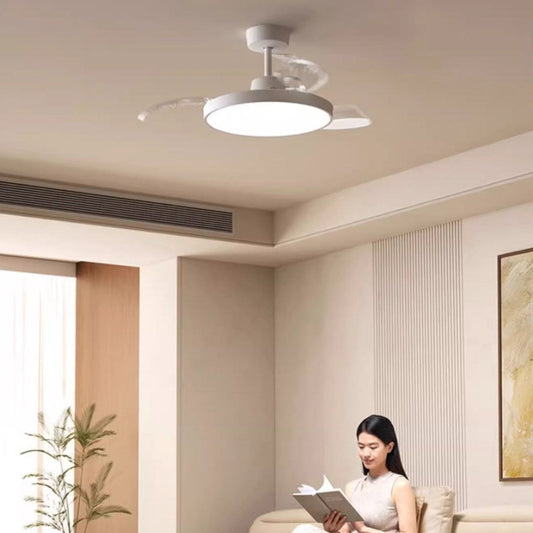 The new Mi Home fan lamp with a 36-inch design offers a natural and stylish look for living rooms, bedrooms, dining rooms, and sleep modes-海智集-