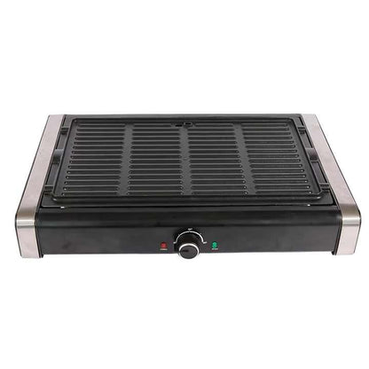 Power Smokeless Indoor Electric BBQ Grill 1500w With Hot Pot With Non-stick Cooking Surface-海智集-