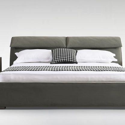 Capri Luxury Adjustable Bed - Italian Full-Grain Leather & Smart Sleep Settings-海智集-