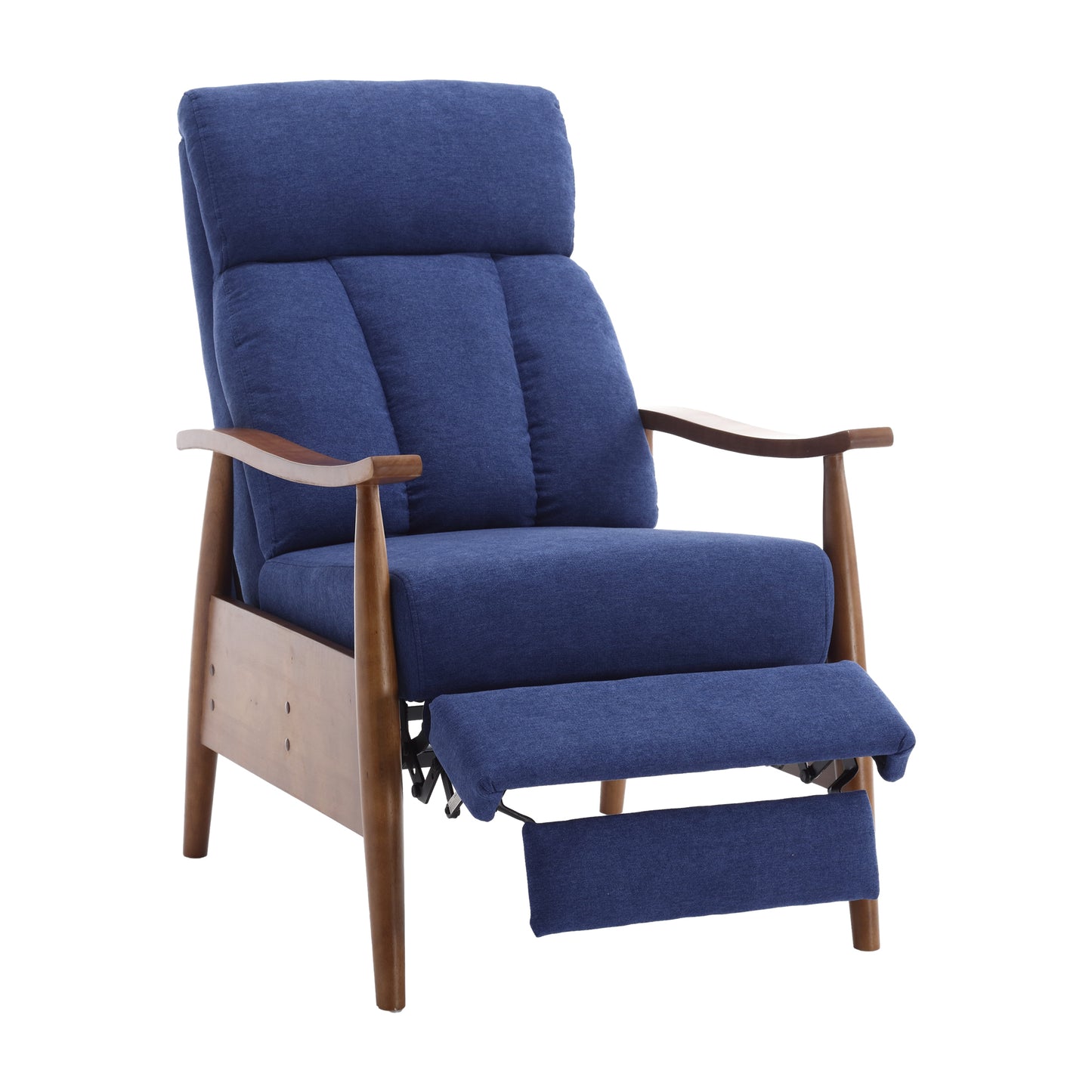 COOLMORE Wood Frame Armchair, Modern Accent Chair Lounge Chair for Living Room-海智集-Default-