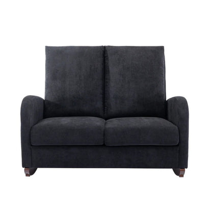 COOLMORE Rocking Chair Upholstered Mid Century Modern Rocker Oversized Wingback Armchair for Living Room-海智集-Default-