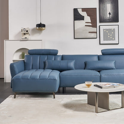 Scratch-Resistant Pull-Up Leather Sofa-海智集-