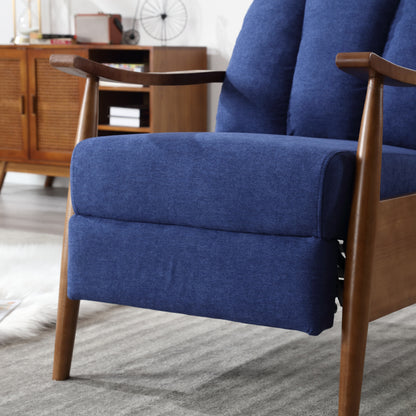 COOLMORE Wood Frame Armchair, Modern Accent Chair Lounge Chair for Living Room-海智集-Default-