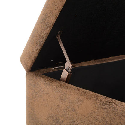 Mid-century modern square coffee table storage bench, assembled, suitable for living room, entryway and family room, used as a coffee table, stirrups, shoe bench-海智集-Default-