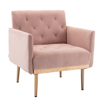 COOLMORE Accent Chair ,leisure single sofa with Rose Golden feet-海智集-Default-