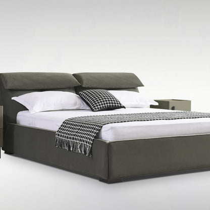 Capri Luxury Adjustable Bed - Italian Full-Grain Leather & Smart Sleep Settings-海智集-