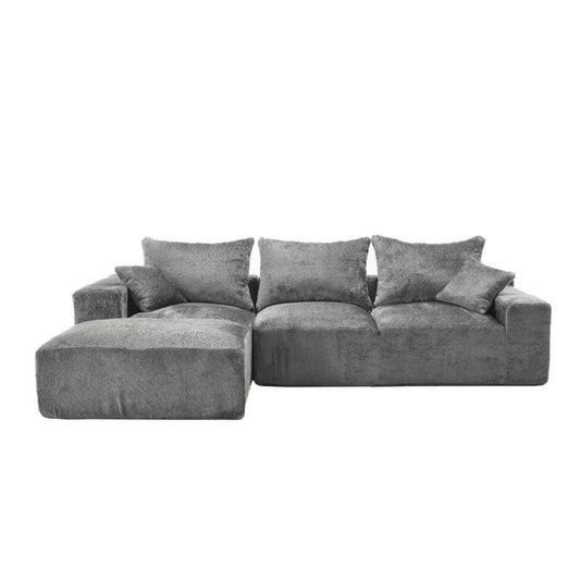 UNITED WE WIN Stylish fabric, excellent touch, L-shaped design, intimate comfort, large seated depth, free stretch, random combination, flexible, full compression, no installation of the sofa-海智集-Default-