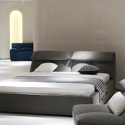 Capri Luxury Adjustable Bed - Italian Full-Grain Leather & Smart Sleep Settings-海智集-