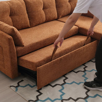 UNITED WE WIN-Furniture, modular L-shaped sofa, modular long sofa with reversible chaise lounge, Sofa bed, Sleeper sofa, modular sofa combination with storage seats.-海智集-Default-