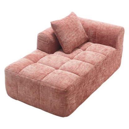 UNITED WE WIN Chenille Loveseat Sofa,Minimalist Modular Couches Sleeper for Living Room Bedroom Apartment Lounge-海智集-Default-