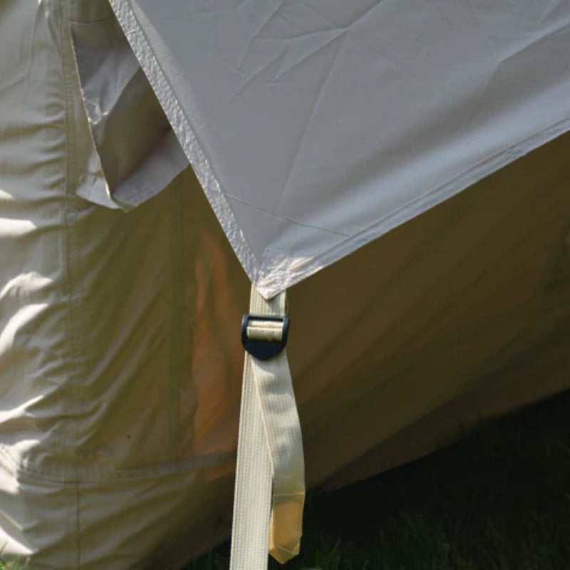 Inflatable Camping Tent Easy Setup 4 Season Glamping Tent with High Performance Inflatable Structure 4-6 Persons Waterproof Windproof Outdoor Self-Supporting Blow up Tent Air Tent Portable House Beige-海智集-Default-