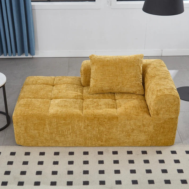 UNITED WE WIN Chenille Loveseat Sofa,Minimalist Modular Couches Sleeper for Living Room Bedroom Apartment Lounge-海智集-Default-