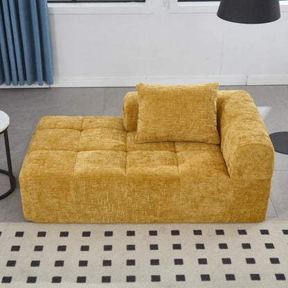 UNITED WE WIN Chenille Loveseat Sofa,Minimalist Modular Couches Sleeper for Living Room Bedroom Apartment Lounge-海智集-Default-
