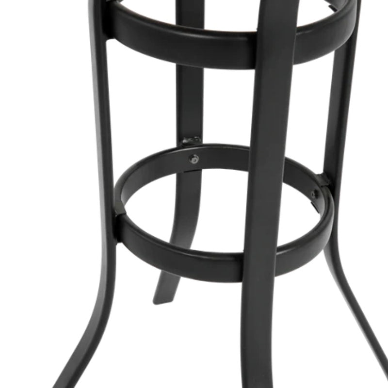 3 Pieces Outdoor Bar Stools Set,Rattan Bar Chairs,with glass table top, Wicker Bar Stools for Backyard, Garden, Pool, Balcony and Deck, Brown-海智集-Default-