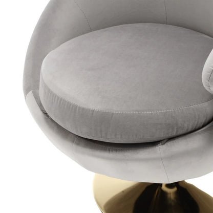 360 Degree Swivel Cuddle Barrel Accent Chairs, Round Armchairs with Wide Upholstered, Fluffy Fabric Chair for Living Room, Bedroom, Office, Waiting Rooms-海智集-Default-