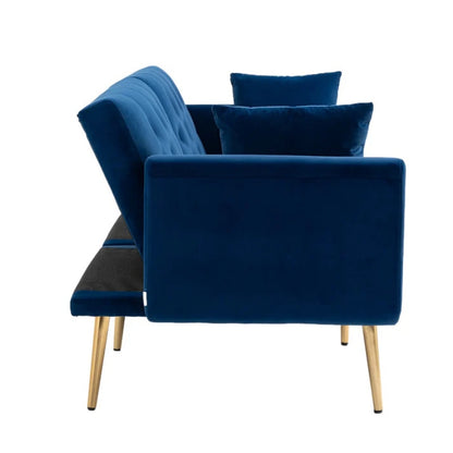 COOLMORE Velvet Sofa , Accent sofa .loveseat sofa with metal feet-海智集-Default-