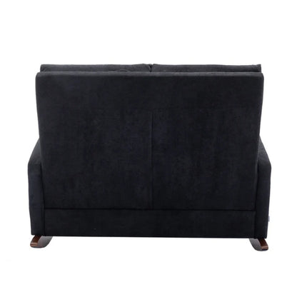 COOLMORE Rocking Chair Upholstered Mid Century Modern Rocker Oversized Wingback Armchair for Living Room-海智集-Default-