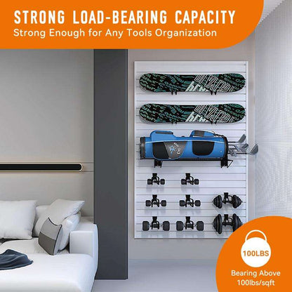OEM Garage Tool Home Storage Slatwall Panels Custom Wpc Wall Board Custom Wpc Slat Wall Panels
