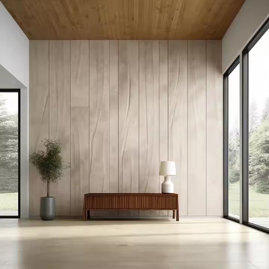 Solid Wood Spc Wpc Wall Thickness Panels Wood Grain Cladding Wood Wall Panel-海智集-