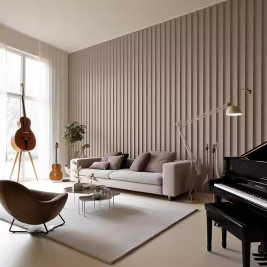 Popular Factory WPC Wall Panels 3D Boards TV Wall Decoration Fluted Wall Board-海智集-