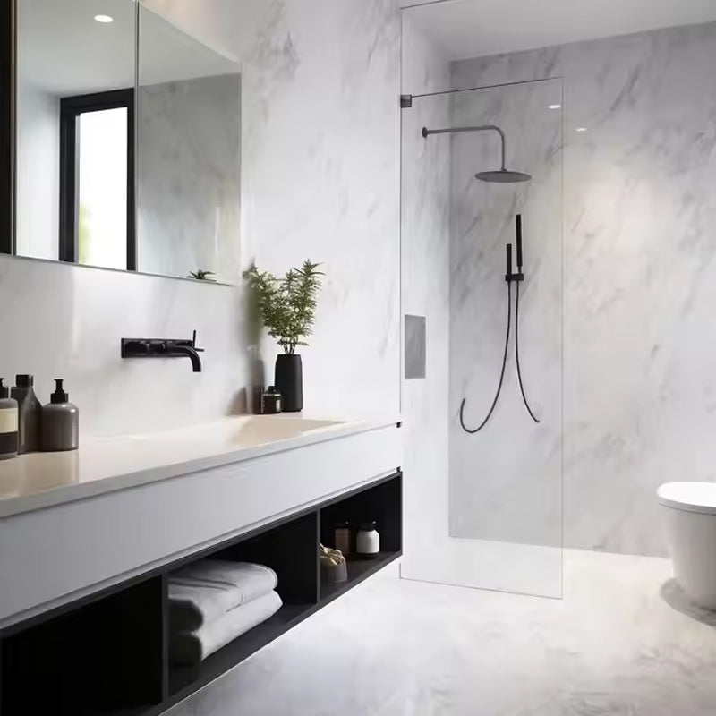 Luxury Waterproof Decorative Wood Plastic Interior Spc Marble Wall Covering Wpc Panels Board-海智集-
