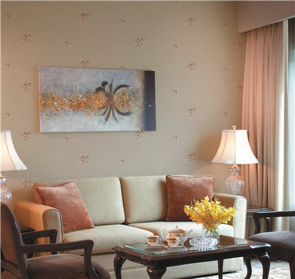 Fu Zhi Yun Wallpaper: A dreamy bedroom created with Lingxiu wall fabric-海智集-