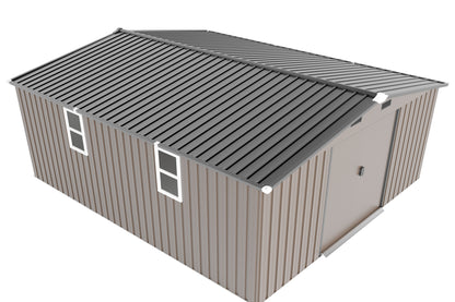 Campcraft 0.25mm color steel plate, surface protective film, Two daylight Windows, A practical and thoughtful gift,two colors can be freely selected storage sheds-海智集-Default-