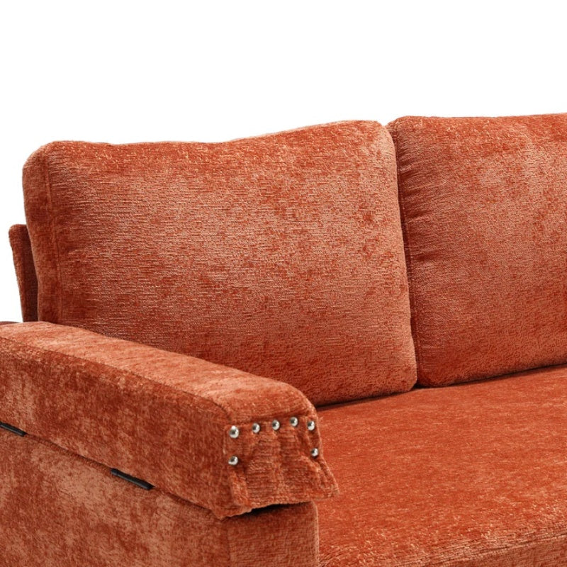 UNITED Sectional Sofa Reversible Sectional Sleeper Sectional Sofa with Storage Chaise-海智集-Default-