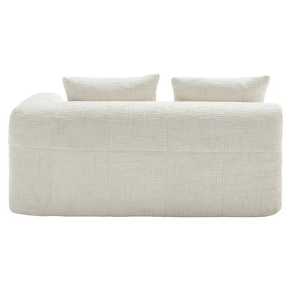 UNITED WE WIN Memory Foam 2-Seater Couch, No Installation & Easy to Transport, Deep Seat Modern Sofa with Chenille Fabric, Couch for Living Room, Bedroom, Apartment, Home Office-海智集-Default-