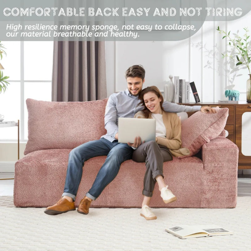 UNITED WE WIN Exquisite fabric technology, intimate two-person design, lazy leisure sitting, free combination of flexible and changeable, a wide range of scene applicability of the sofa-海智集-Default-