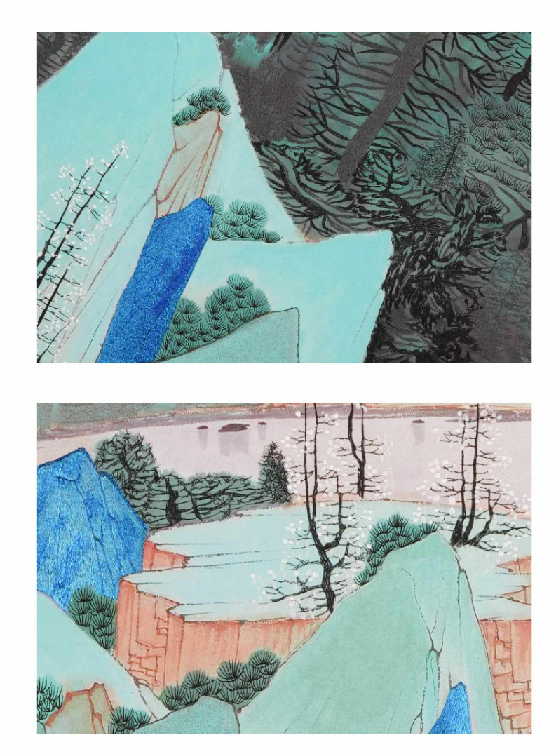 Decorative Art-mountains, forests, rivers and marshes-海智集-