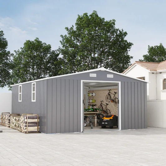 Campcraft 0.25mm color steel plate, surface protective film, Two daylight Windows, A practical and thoughtful gift,two colors can be freely selected storage sheds-海智集-Default-