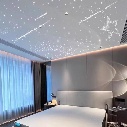 Gypsum board starry sky ceiling, full sky star audio-visual room, cinema, children's room, bedroom, living room, ceiling, suspended ceiling, fiber optic lamp-海智集-