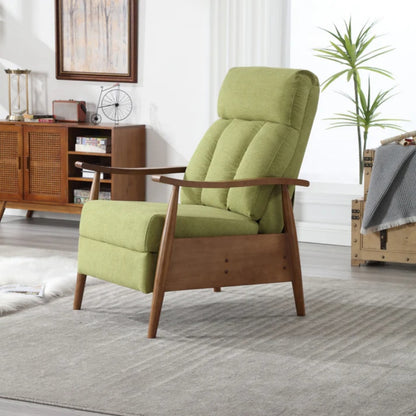COOLMORE Wood Frame Armchair, Modern Accent Chair Lounge Chair for Living Room-海智集-Default-