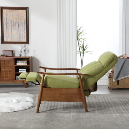 COOLMORE Wood Frame Armchair, Modern Accent Chair Lounge Chair for Living Room-海智集-Default-