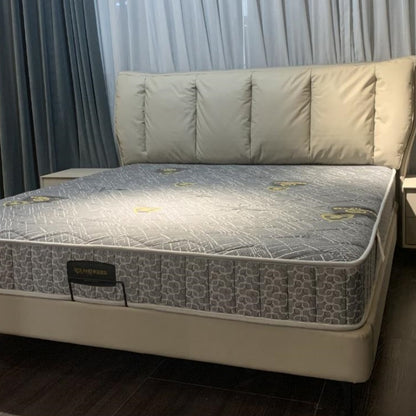 Italian Luxury Sleep System: Adjustable Leather Bed for 5-Star Comfort-海智集-
