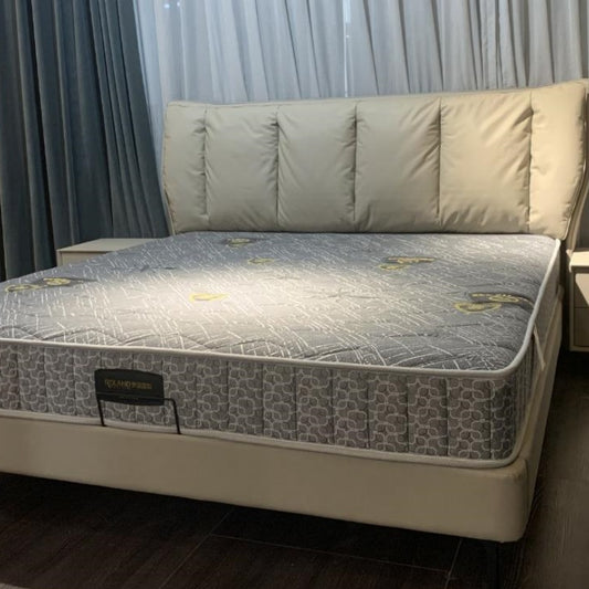Italian Luxury Sleep System: Adjustable Leather Bed for 5-Star Comfort-海智集-