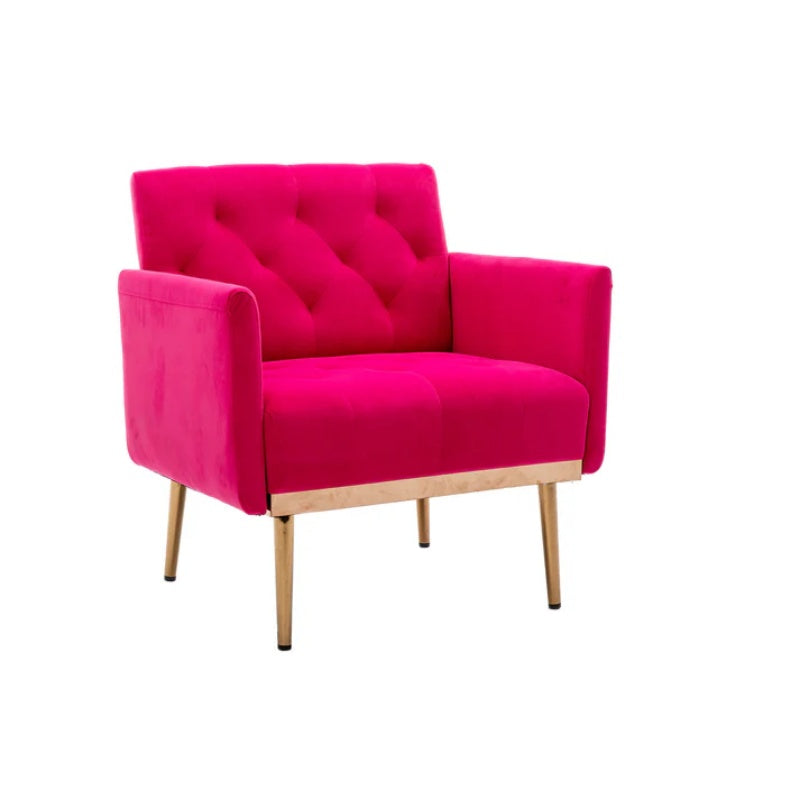 COOLMORE Accent Chair ,leisure single sofa with Rose Golden feet-海智集-Default-
