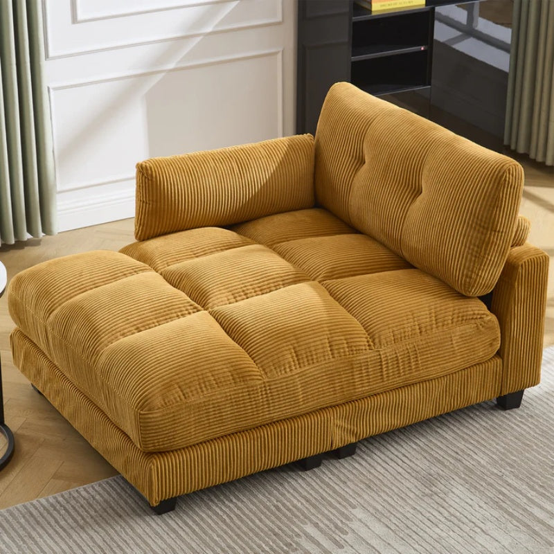 UNITED WE WIN Sleeper Sofa Couch Bed,Oversized Chaise Lounge Chair Cozy Cloud Couch-海智集-Default-