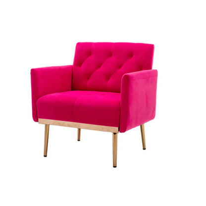 COOLMORE Accent Chair ,leisure single sofa with Rose Golden feet-海智集-Default-