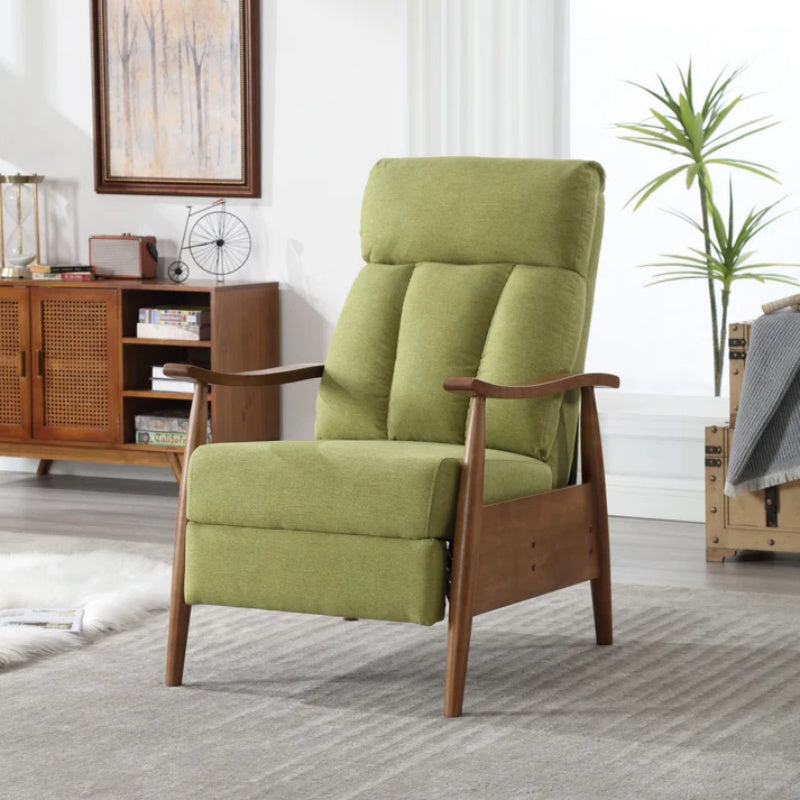 COOLMORE Wood Frame Armchair, Modern Accent Chair Lounge Chair for Living Room-海智集-Default-