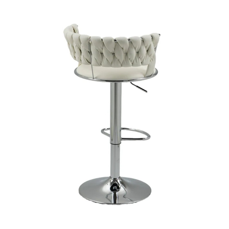 COOLMORE Swivel Bar Stools Set of 2 Adjustable Counter Height Chairs with Footrest for Kitchen, Dining Room 2PC/SET-海智集-Default-
