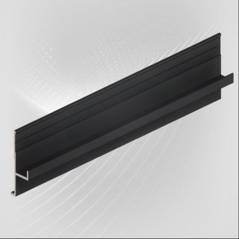 custom-made matte black invisible door profile skirting board: Beautiful and firmly combined-海智集-