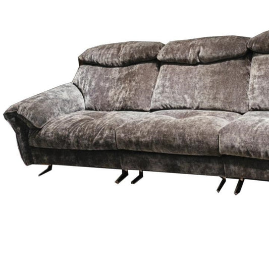 The plush feels good Sofa Set Home Theater Leather Recliner Sofa Set-海智集-