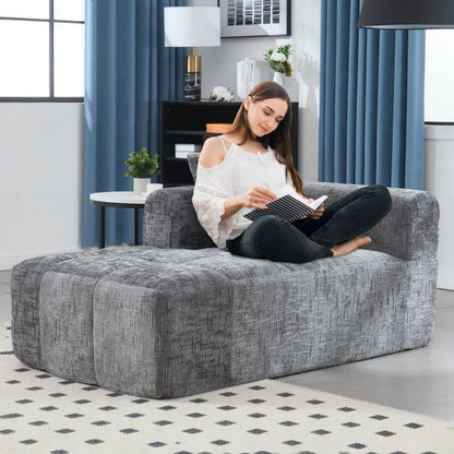 UNITED WE WIN Chenille Loveseat Sofa,Minimalist Modular Couches Sleeper for Living Room Bedroom Apartment Lounge-海智集-Default-
