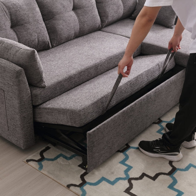 UNITED WE WIN-Furniture, modular L-shaped sofa, modular long sofa with reversible chaise lounge, Sofa bed, Sleeper sofa, modular sofa combination with storage seats.-海智集-Default-