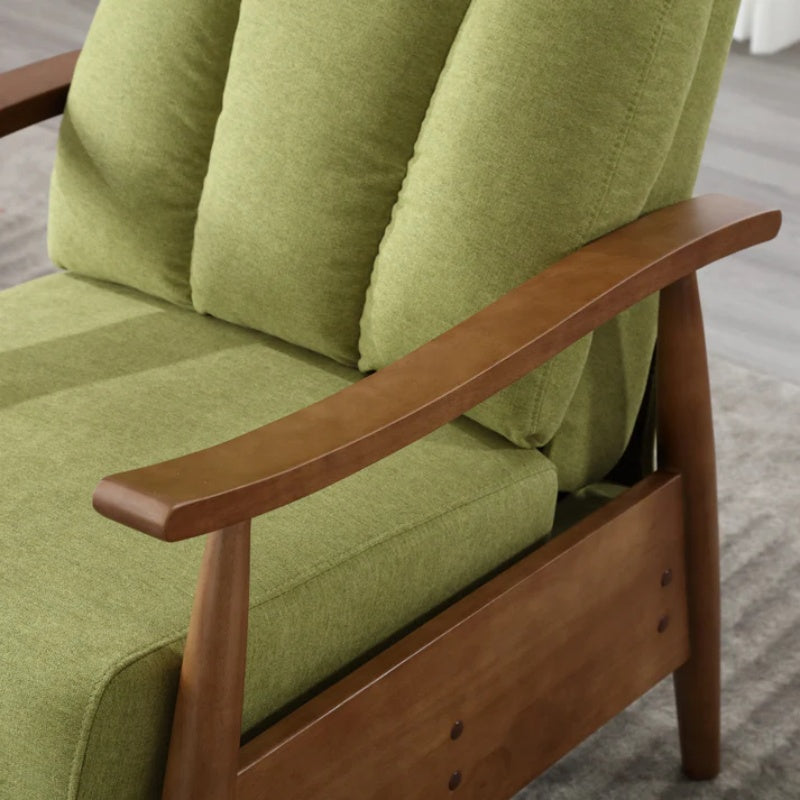 COOLMORE Wood Frame Armchair, Modern Accent Chair Lounge Chair for Living Room-海智集-Default-