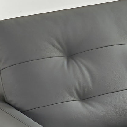 The luxurious and comfortable leather sofa in the living room is Italian, soft and modern-海智集-