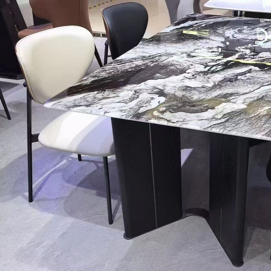 The square table is not dirty and the smooth marble is suitable for family gatherings-海智集-